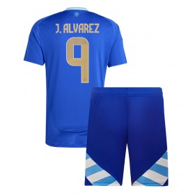 Argentina Julian Alvarez #9 Borte skjorte til barn Copa America 2024 Kortermet (+ korte bukser)